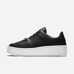 Sneakers Nike Air Force 1 Sage Low Noir 3082-694 Black/White/Black Femme | IKM-43877698